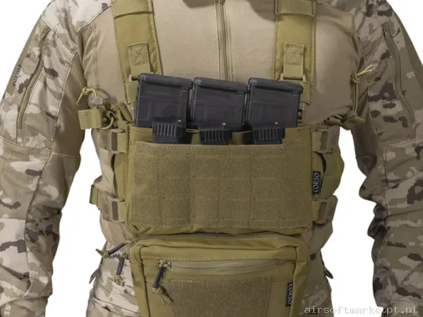 Chest Rig Corso Flint Mk2 Corte Láser Coyote — Coletes & Rigs — Airsoft Market PT