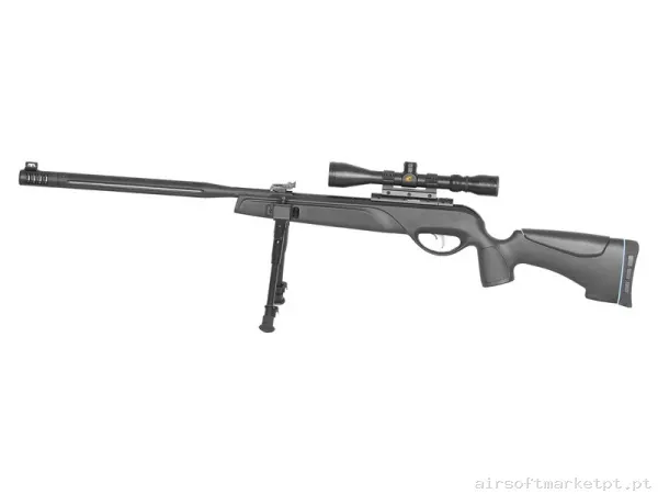 Airgun Gas Pistón 5.5mm Carabina Gamo HPA Mi Maxxim Igt 24j con Mira telescópica 3-9X40 y Bipode negra — Rifles de Assalto (AR/M4/AK) — Airsoft Market PT
