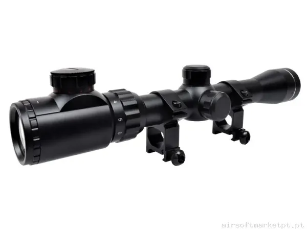 Mira telescópica 3-9X32FA Js Tactical negro — Miras & Ópticas — Airsoft Market PT