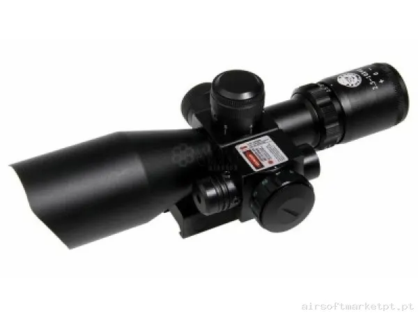 OG 2.5-10X40E ESCOPO E CÓDIGO DUELO LASER VERMELHO — Miras & Ópticas — Airsoft Market PT