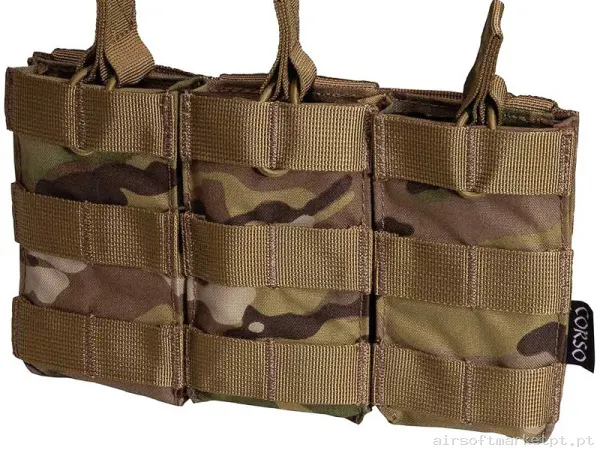 Pouch Corso Cargador M4 Triple Dagger Molle Multicam — Coletes & Rigs — Airsoft Market PT