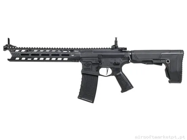 Réplica AEG M4 G&G Cm16 Predator M-Lok negra — Rifles de Assalto (AR/M4/AK) — Airsoft Market PT