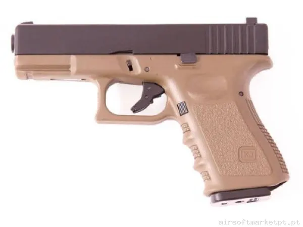 Glock 23 KP-23 Metal Slide Kjw Tan — Pistolas — Airsoft Market PT