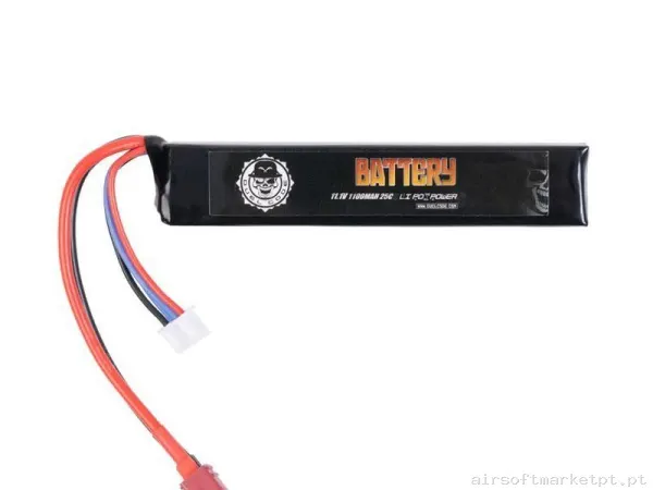 Batería Duel Code 11.1 V 1100 Mah 25c T-Dean — Baterias & Carregadores — Airsoft Market PT