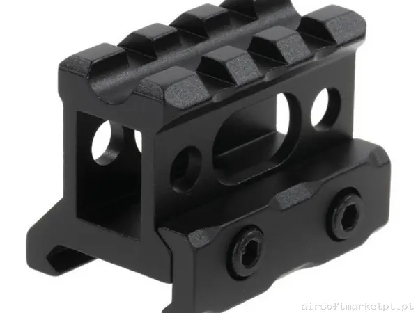 Externo Sobremontura RIS Duel Code Mod2 4 Slots preta — Acessórios & Componentes — Airsoft Market PT