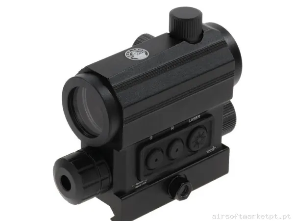 Red Dot T1 Punto Rojo 1x20 R4 + Láser Negro Duel Code — Miras & Ópticas — Airsoft Market PT