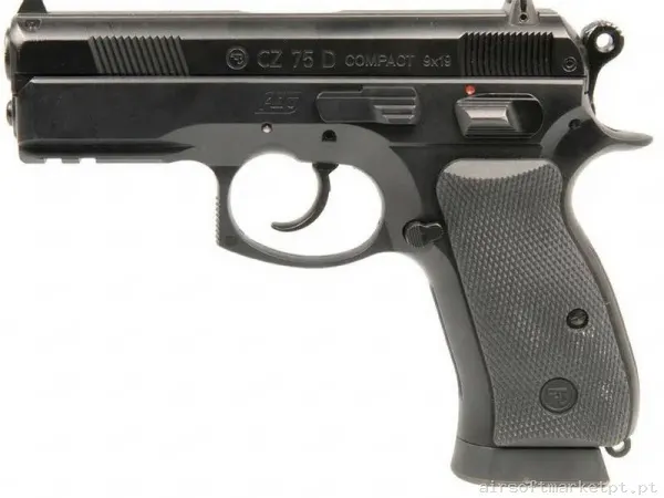 Airgun CO2 4.5mm Pistola ASG Cz 75d Compact negra — Pistolas — Airsoft Market PT