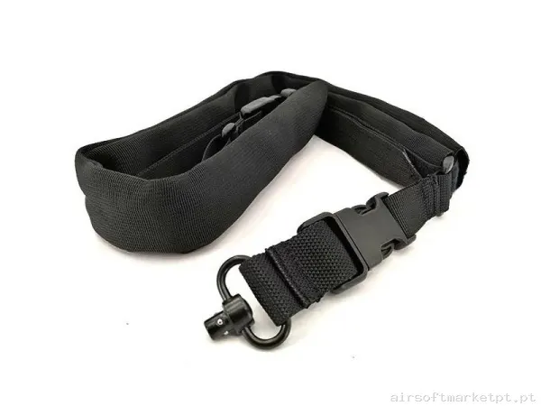 Correa CONQUER Quick-Detach 1 Punto Negro — Acessórios & Componentes — Airsoft Market PT