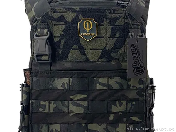 CHALECO CONQUER CQR GEN 2 MULTICAM BLACK — Coletes & Rigs — Airsoft Market PT