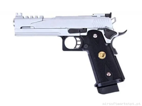 Hi Capa 5.1. Dragon WE Prata — Pistolas — Airsoft Market PT