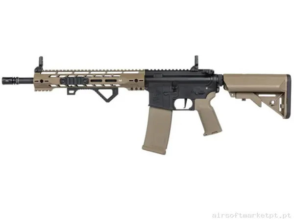 Réplica AEG M4 Specna Arms SA-P14 Prime Rra Aster II ETU negra/Tan — Rifles de Assalto (AR/M4/AK) — Airsoft Market PT