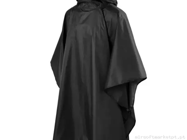 Poncho Impermeável Helikon-Tex Lightweight Poncho negro — Vestuário (Fardas) — Airsoft Market PT