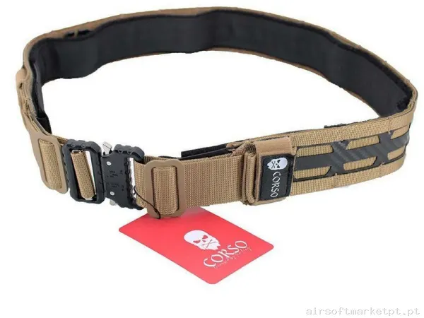 CEÑIDOR CORSO HOOK MOLLE MK3 COYOTE - S/M — Gear Táctico — Airsoft Market PT