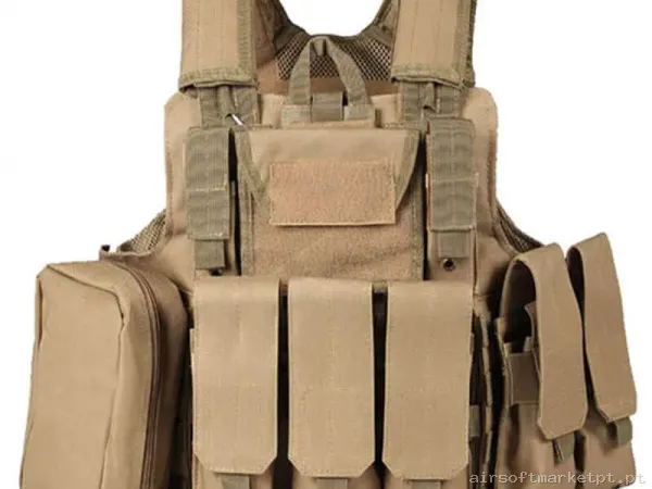 Colete Tático Ciras Oem tan — Coletes & Rigs — Airsoft Market PT