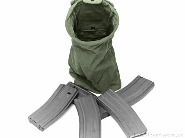 Pouch Bolsa Descarga Enrollable Warrior Assault Slimline Folding Dump Pouch verde od — Coletes & Rigs — Airsoft Market PT