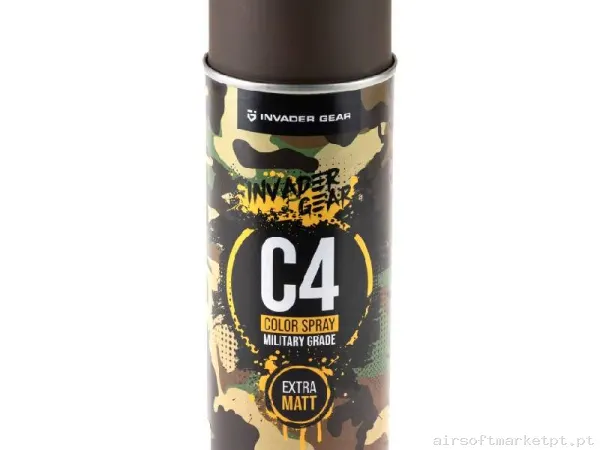 Spray de Pintura Invader Gear C4 Mil Grade Cor Ral8027 — Outros — Airsoft Market PT