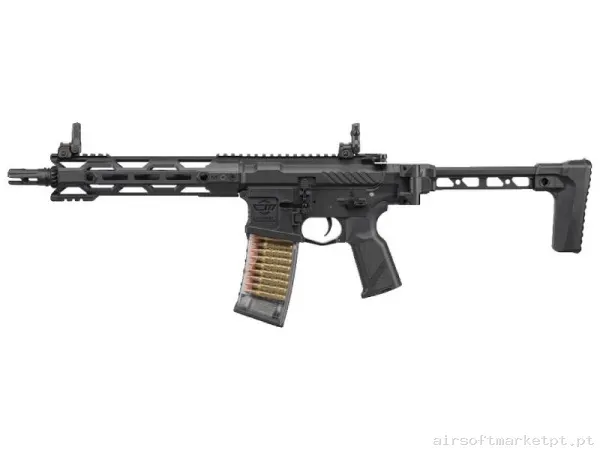 Réplica airsoft AEG M4 G&G Cm16 Compact 556 preta — Rifles de Assalto (AR/M4/AK) — Airsoft Market PT