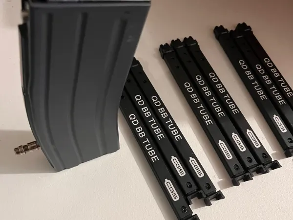 Carregador CGS/MWS airsoft com conector HPA e 9 tube-mags — HPA & Linhas — Airsoft Market PT