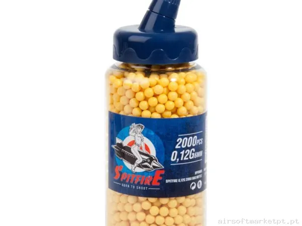 BBs 0.12g Spitfire 2000 Amarillas — Munição (BBs) — Airsoft Market PT