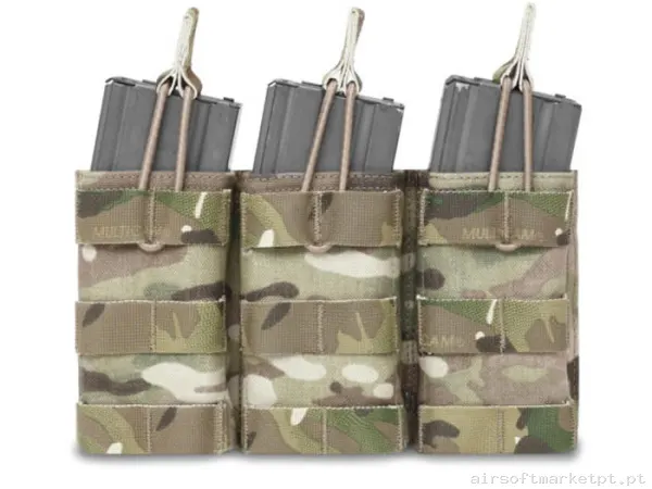 Pouch Magazine Pouch Triple M4 Warrior Assault Open Top multicam — Coletes & Rigs — Airsoft Market PT