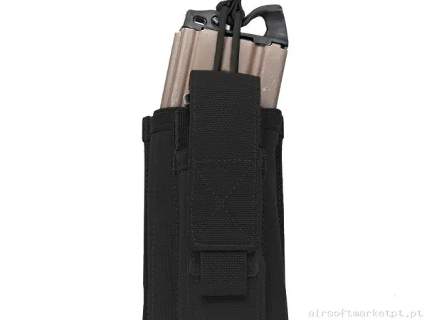Pouch Magazine Pouch M4 + Pistola 9mm Warrior Assault Single Open negro — Coletes & Rigs — Airsoft Market PT