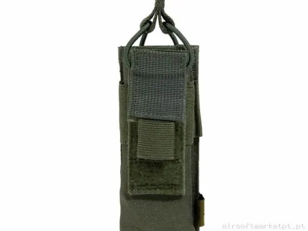 Pouch Magazine Pouch Mp5/Mp7/Mp9 Delta Tactics Open Top verde od — Coletes & Rigs — Airsoft Market PT