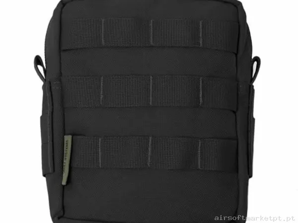 Pouch Multiusos Warrior Assault Medium Utility C/MOLLE Delantero negro — Coletes & Rigs — Airsoft Market PT