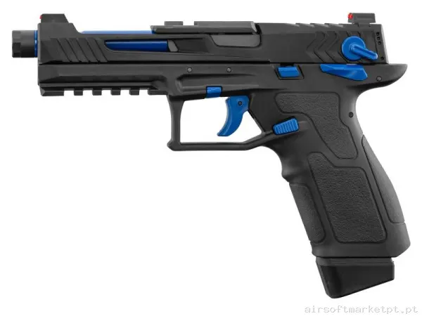 Réplica GBB Pistola Ltx Competition Lancer Tactical Gas Blowback negra/Azul — Pistolas — Airsoft Market PT