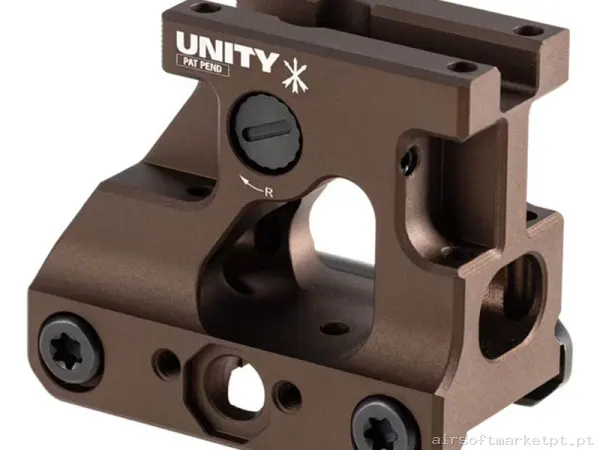 Externo Montura RIS PTS Unity Tactical Fast Mro Mount Bronze — Acessórios & Componentes — Airsoft Market PT