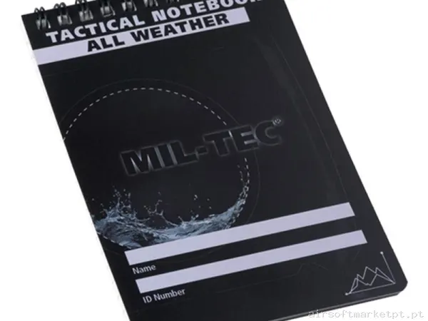 CADERNO TÁTICO GRANDE IMPERMEÁVEL MIL-TEC — Vestuário (Fardas) — Airsoft Market PT