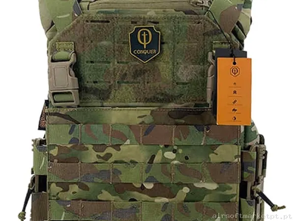 CHALECO CONQUER CQR GEN2 VEST MULTICAM — Coletes & Rigs — Airsoft Market PT