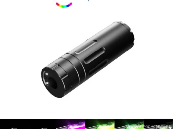 Silenciador Trazador Fogonazo E-Shooter humo Flare Smoky BT V900 Bluetooth Negro — Lanternas & Lasers — Airsoft Market PT