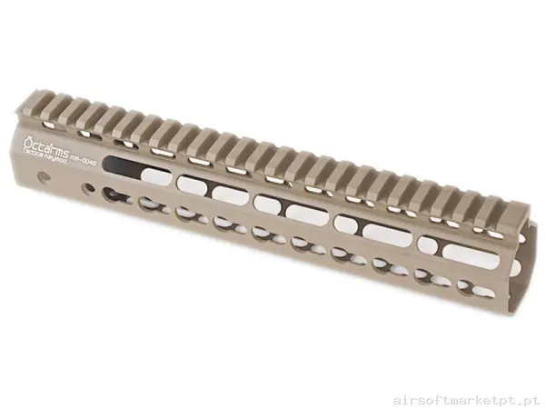 Externo Guardamão Keymod Ares Amoeba Octarms 10" tan — Acessórios & Componentes — Airsoft Market PT