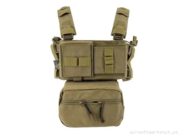 Chest Rig Conquer Tan — Coletes & Rigs — Airsoft Market PT