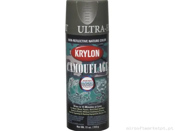 Pintura Spray Krylon Camouflage Paint with Fusión Technology Olive — Outros — Airsoft Market PT