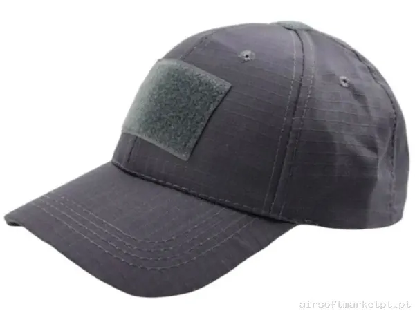 Boné de Beisebol Velcro Cygnus Armory Base Cap cinza — Proteção Ocular & Facial — Airsoft Market PT
