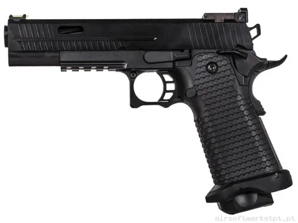 Réplica GBB Pistola Hi-Capa 5.1 Golden Eagle Tactical RIS negra — Pistolas — Airsoft Market PT