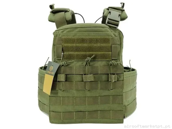 Chaleco CONQUER APC FULL SET Verde OD — Coletes & Rigs — Airsoft Market PT