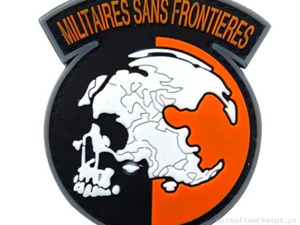 Parche Goma Relieve OEM Militaires Sans Frontieres F112 — Patches & Decoração — Airsoft Market PT