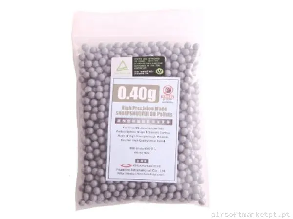 Bbs Muniçao 0,40 PVC Guarder — Munição (BBs) — Airsoft Market PT