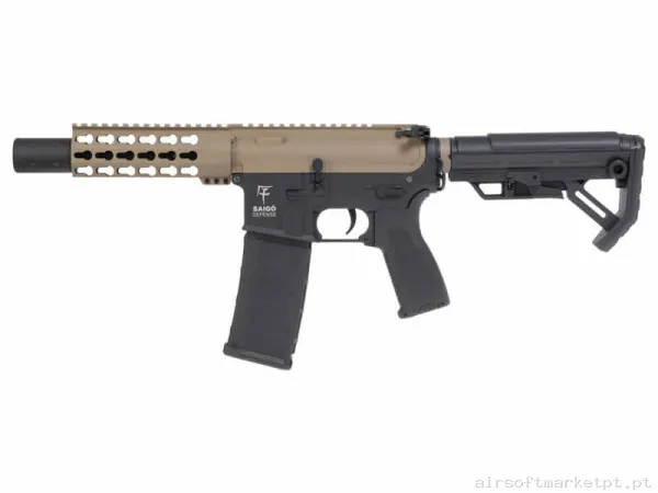 Réplica airsoft AEG M4 Saigo Kenji Zero Fighter 2 negra/Tan — Rifles de Assalto (AR/M4/AK) — Airsoft Market PT