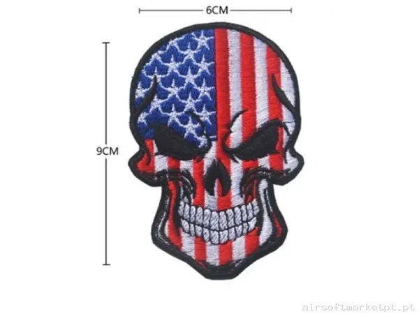 PARCHE BANDERA USA ROJA Y AZUL — Patches & Decoração — Airsoft Market PT
