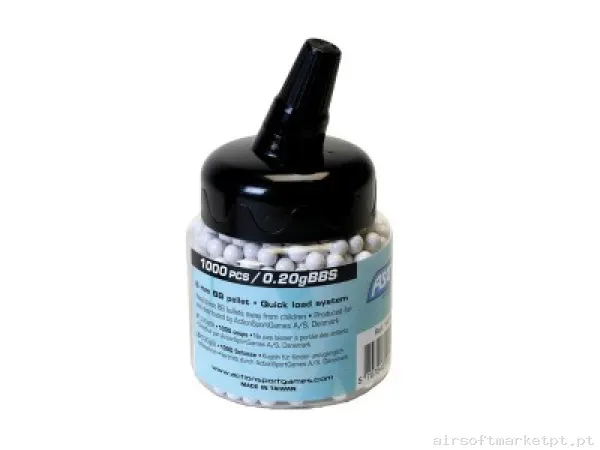 Bbs muniçao 0,20 PVC ASG — Munição (BBs) — Airsoft Market PT