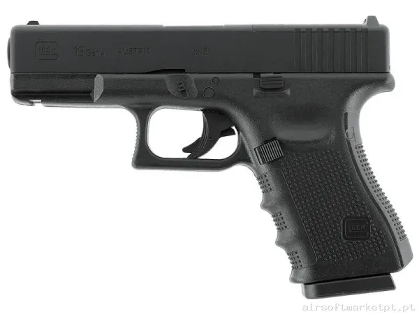 Airgun CO2 4.5mm Pistola Umarex Glock 19 Gen 4 Mos negra — Pistolas — Airsoft Market PT