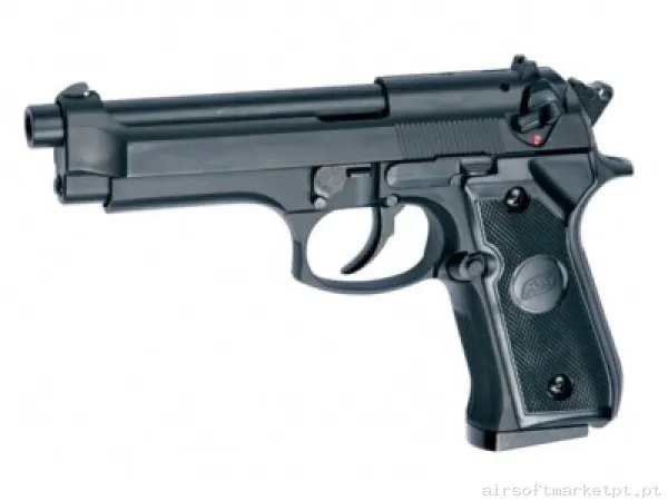 Beretta M92F ASG Preto — Pistolas — Airsoft Market PT