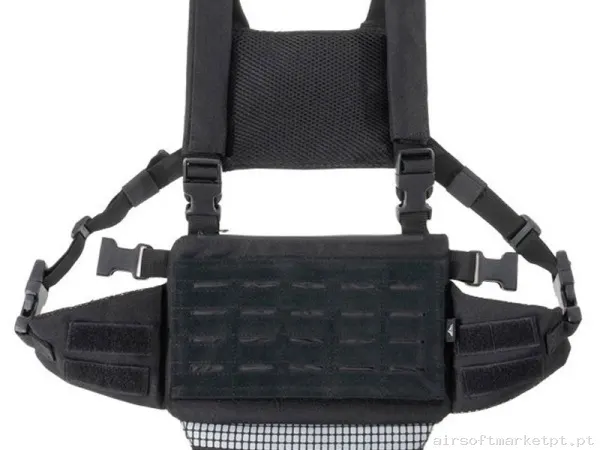 Chaleco Chest Rig Delta Tactics Speedsoft V1 Negro — Coletes & Rigs — Airsoft Market PT