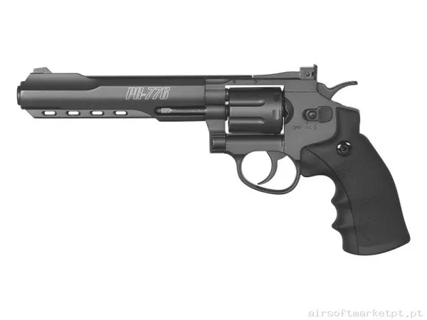 Airgun CO2 4.5mm Revólver Gamo PR-776 negro — Pistolas — Airsoft Market PT