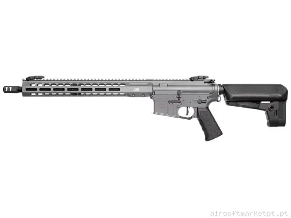 Réplica airsoft AEG M4 Krytac Trident Mk3 Barrett Rec7 Carbine Ecu ETU 15" M-Lok Tungsten — Rifles de Assalto (AR/M4/AK) — Airsoft Market PT