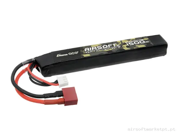 Bateria Lipo Stick Gens Ace 1500mah 7.4v 25c (T-Plug) — Baterias & Carregadores — Airsoft Market PT