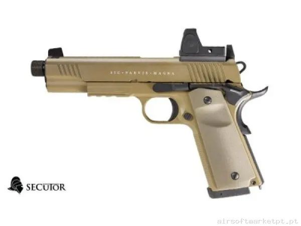 Colt 1911 Rudis Magna XII Secutor Tan — Pistolas — Airsoft Market PT